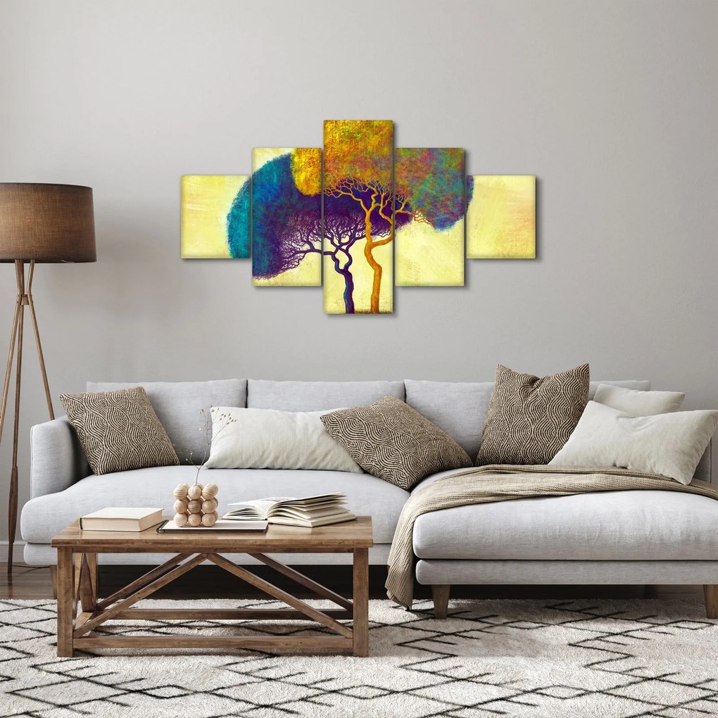 Obraz - Drzewa na wzgórzu (125x70 cm)
