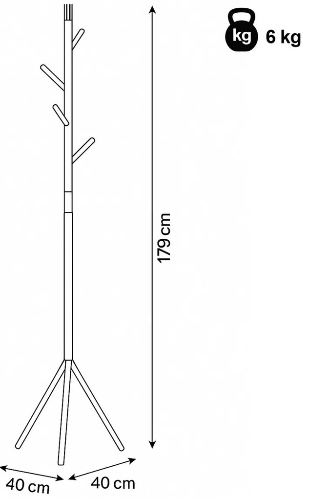 Wieszak 80001-01 WT, biały