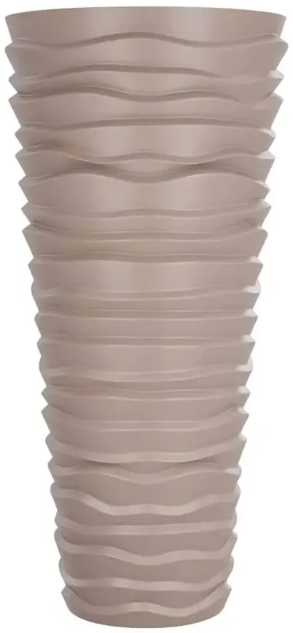 Duża beżowa donica ogrodowa G4-C41