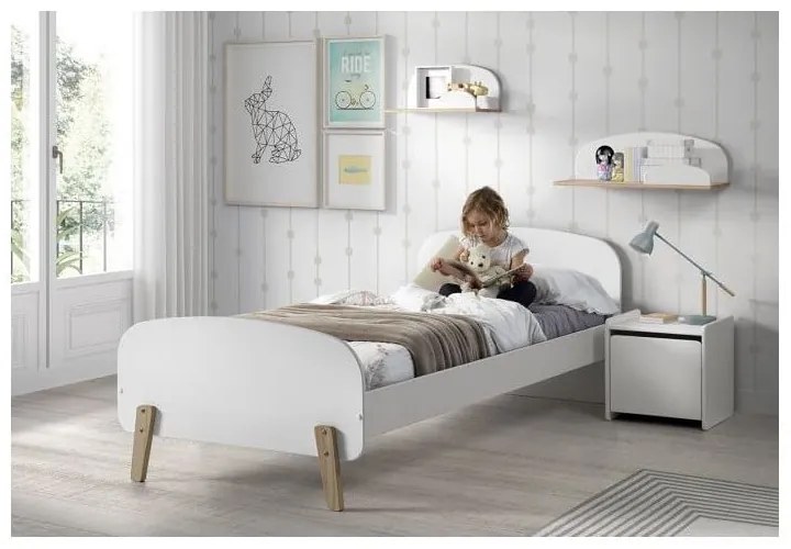 Biało-naturalna półka dziecięca w dekorze sosny Kiddy – Vipack