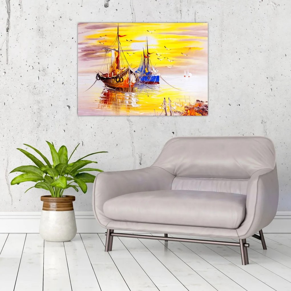 Obraz - Obraz statku (70x50 cm)