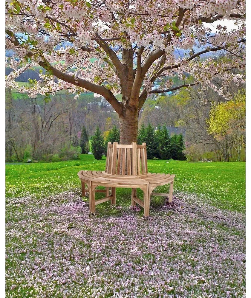 Brązowa drewniana ławka ogrodowa Java – Garden Pleasure