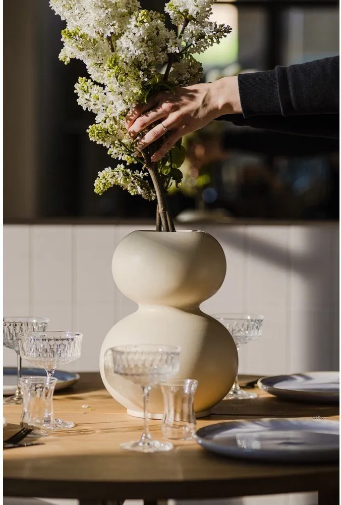 Beżowy ceramiczny wazon (wysokość 36 cm) Tuga – noo.ma