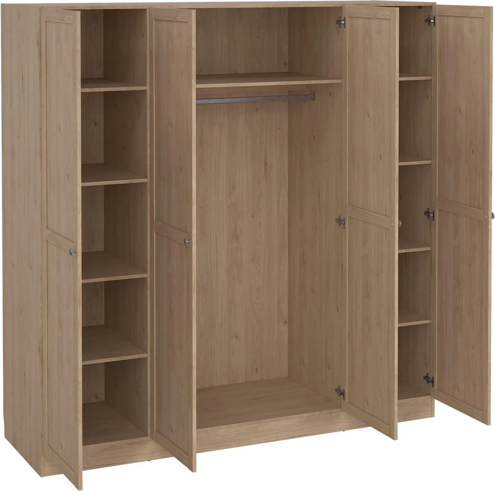 Czterodrzwiowa szafa prowansalska Billund jackson hickory