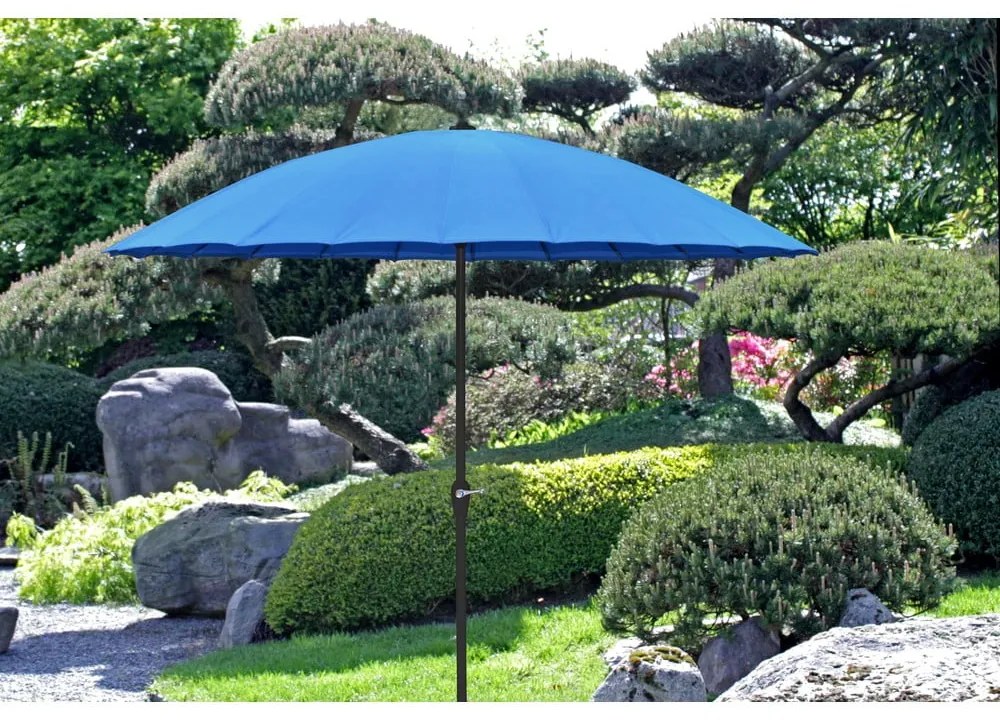 Niebieski parasol ogrodowy ø 255 cm – Garden Pleasure