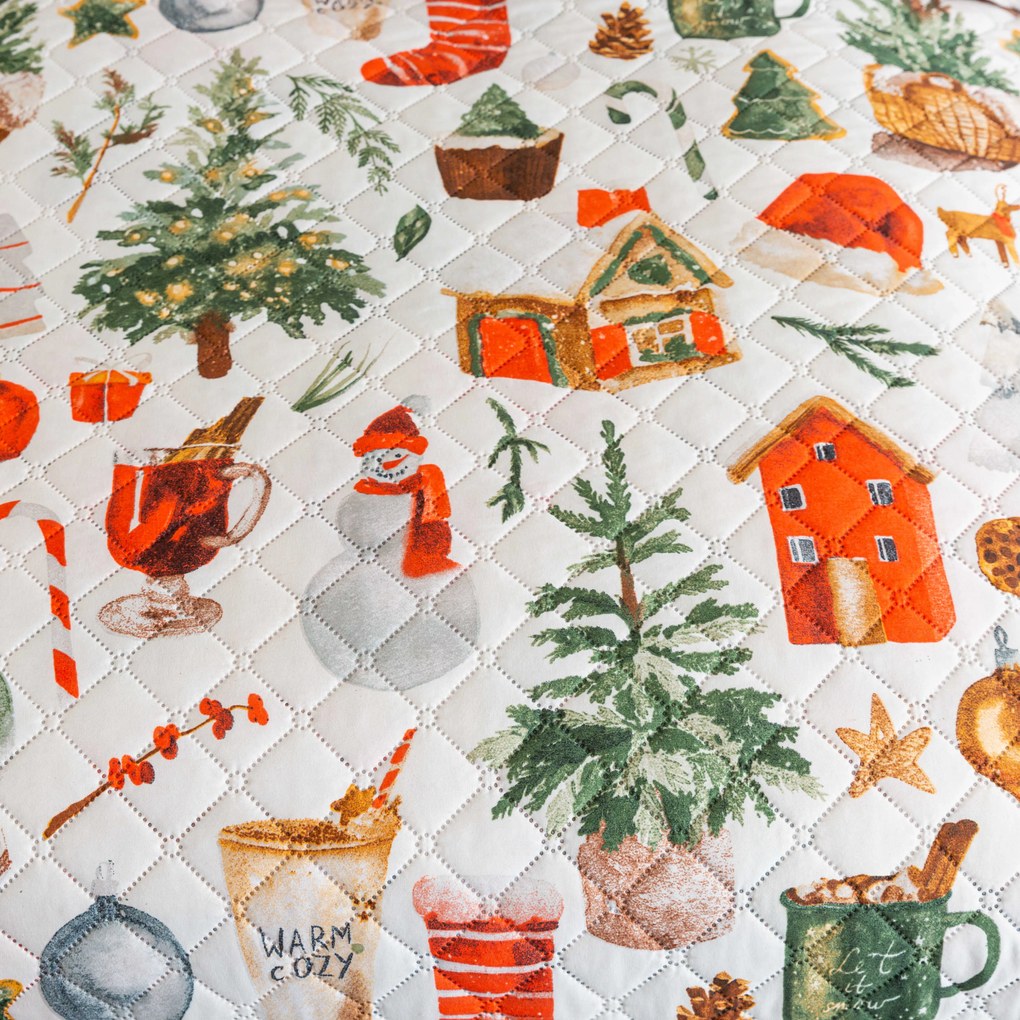 Narzuta na łóżko FESTIVE MAGIC, kolorowy Rozmiar: 170 x 210 cm