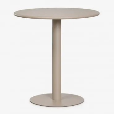 Okrągły Stół Kuchenny Ø70 Cm Z Żelaza Mizzi Moka Brown - Sklum