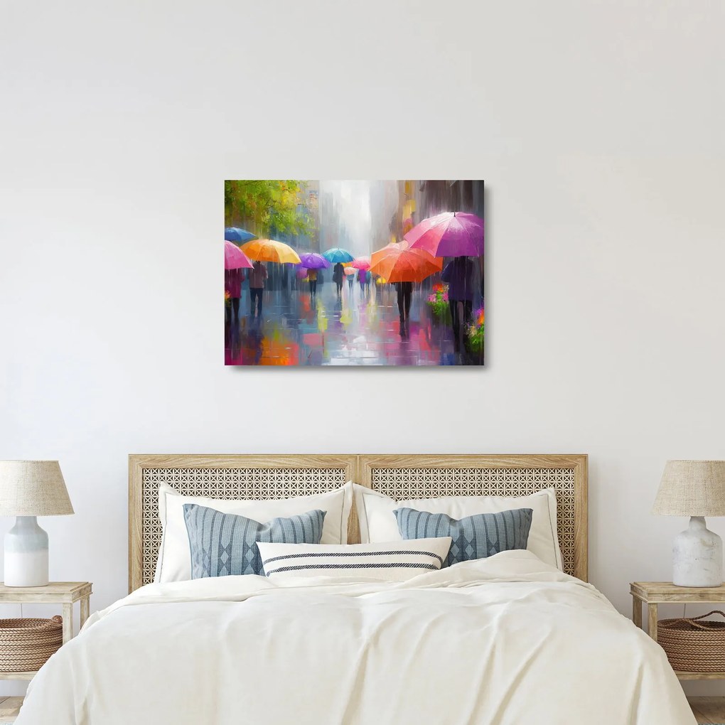 Obraz na szkle - Deszczowy dzień (70x50 cm)