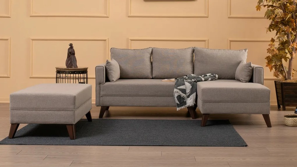 Narożna sofa rozkładana Bella Corner Right 2 Cream
