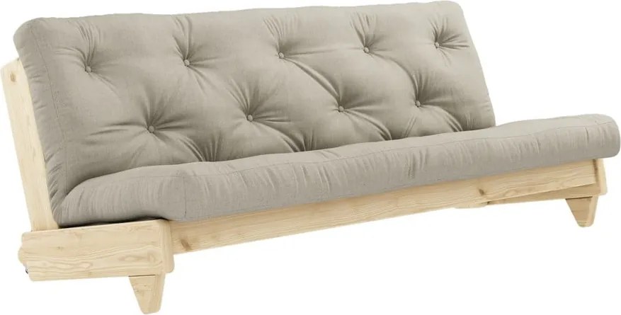 Sofa rozkładana z lnianym pokryciem Karup Design Fresh Natural/Linen