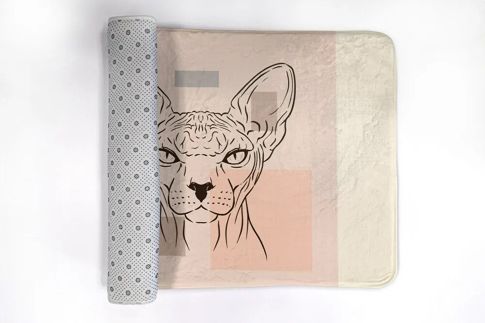 Dywanik antypoślizgowy do łazienki Dywanik antypoślizgowy do łazienki Kot Sfinks