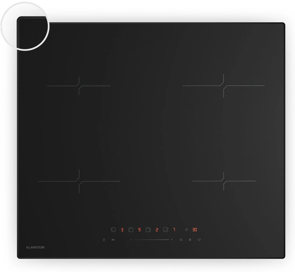 Klarstein Velaire 60cm Płyta Indukcyjna 4 Strefy Gotowania Czarny