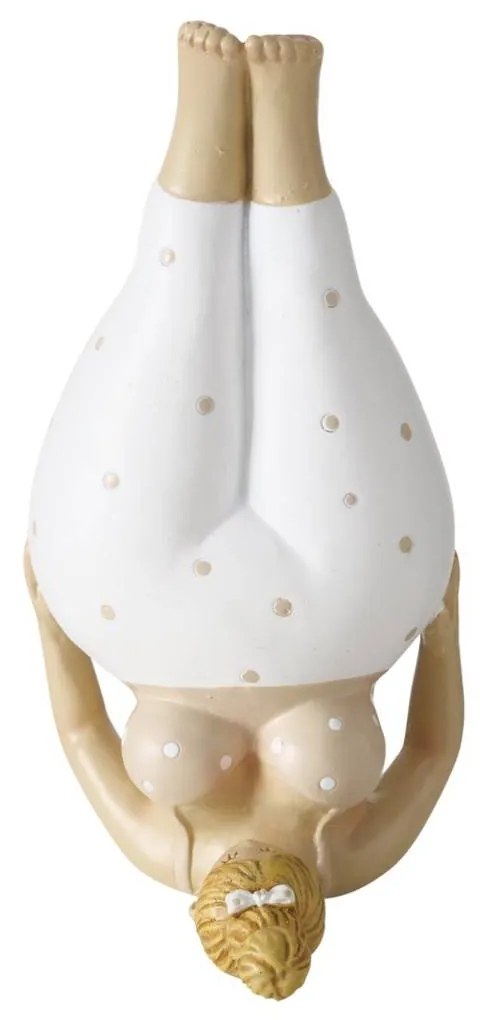 Figurka porcelanowa Joga, kobieta, 22 cm