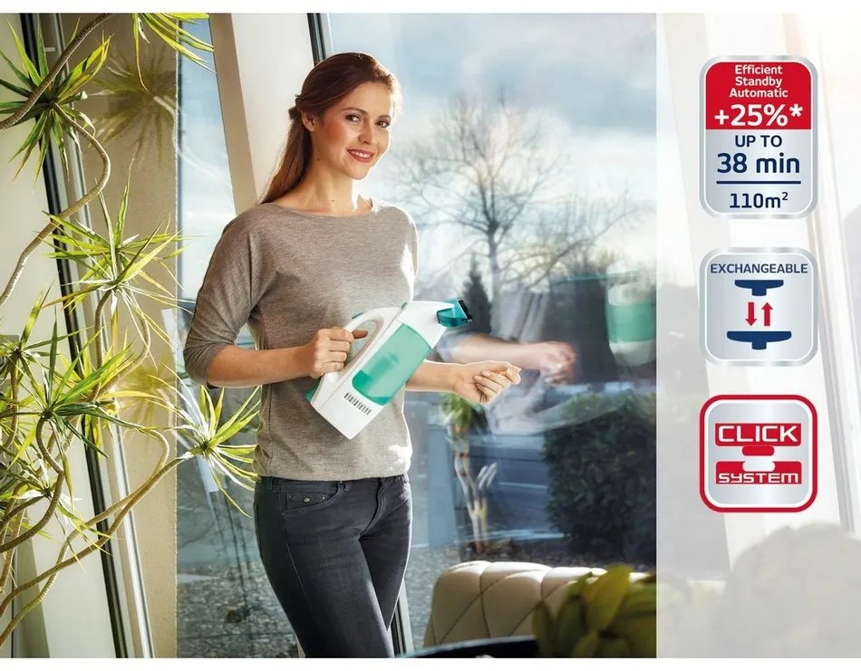 Leifheit Window Cleaner odkurzacz do okien 51003 + drążek 43 cm + mop do okien