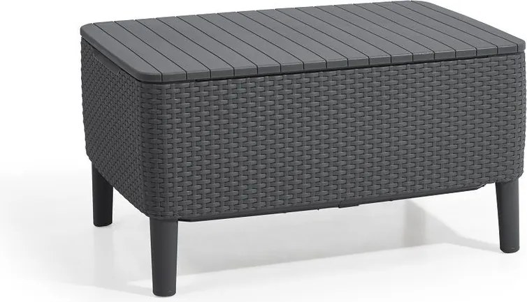 Ogrodowy zestaw polirattanowy SALEMO Balkon - grafit