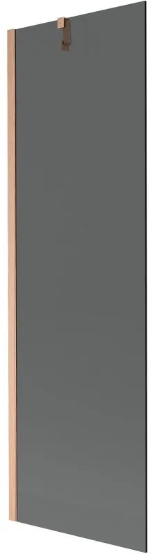 Mexen Next parawan nawannowy 1-skrzydłowy 60 x 150 cm, grafit, miedź szczotkowana - 895-060-000-00-40-65