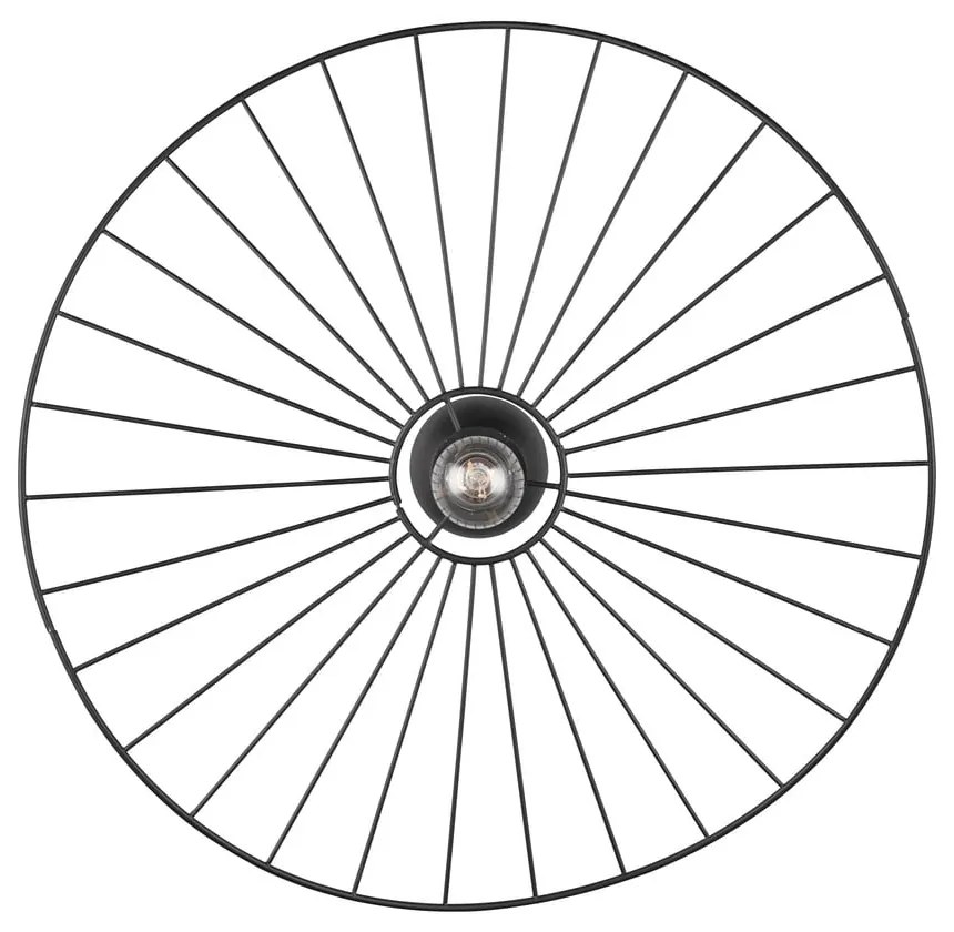 Lampa sufitowa w kolorze matowej czerni ø 60 cm Chapeau – Reality