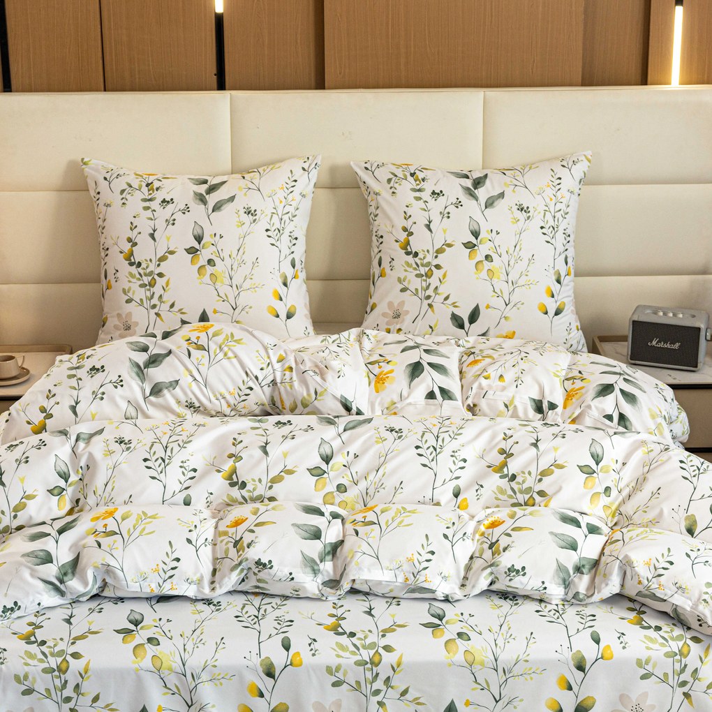 PrzytulneMieszkanie.pl PrzytulneMieszkanie.pl Pościel z mikrofibry CITRUS GARDEN białe Rozmiar pościeli: 70 x 90 cm | 140 x 200 cm