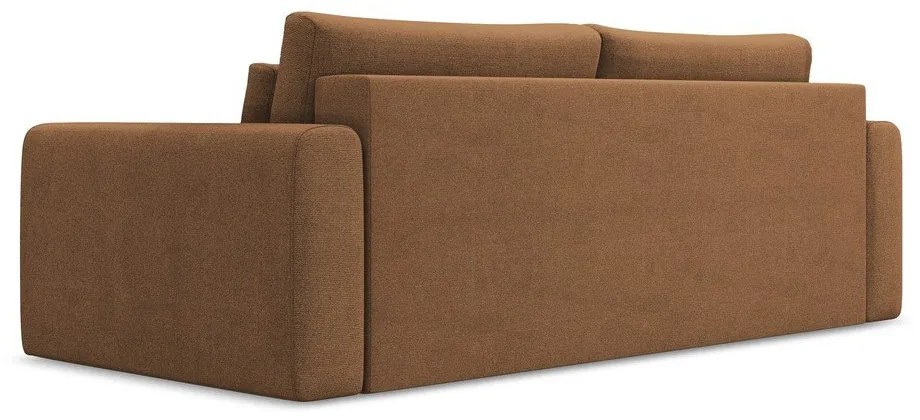 Rozkładana/ze schowkiem sofa w kolorze terakoty 238 cm Kapua – Makamii