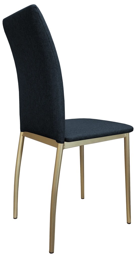 Krzesło tapicerowane ALAN stelaż złoty Sawana 80