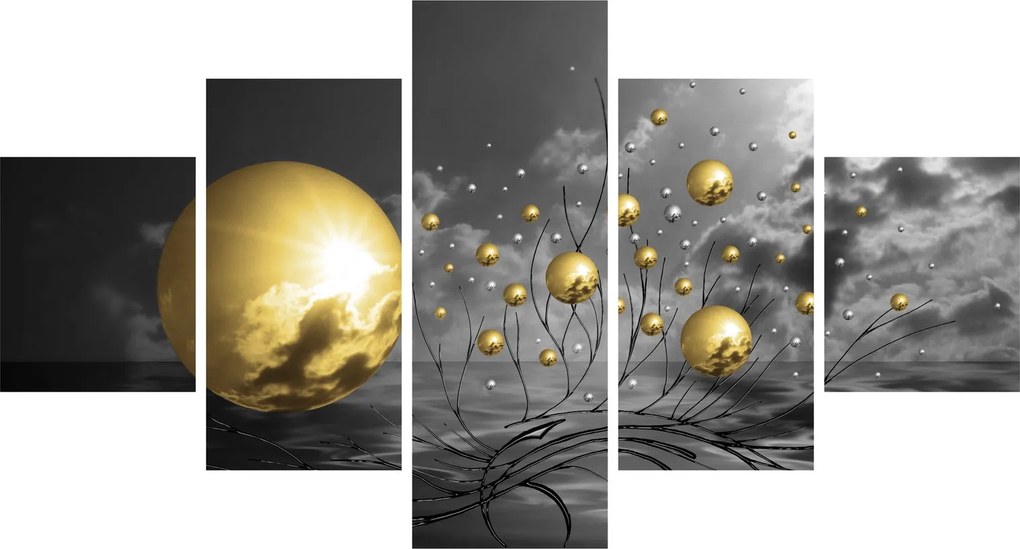 Obraz kul w kolorze ochry (125x70 cm)
