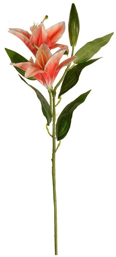 Sztuczny kwiat Konwalia pomarańczowa, dwa kwiaty i pączek, wys. 84 cm