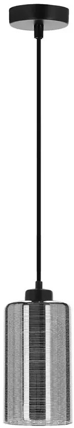 Srebrna pojedyncza lampa wisząca - 2X D264 R6-B85