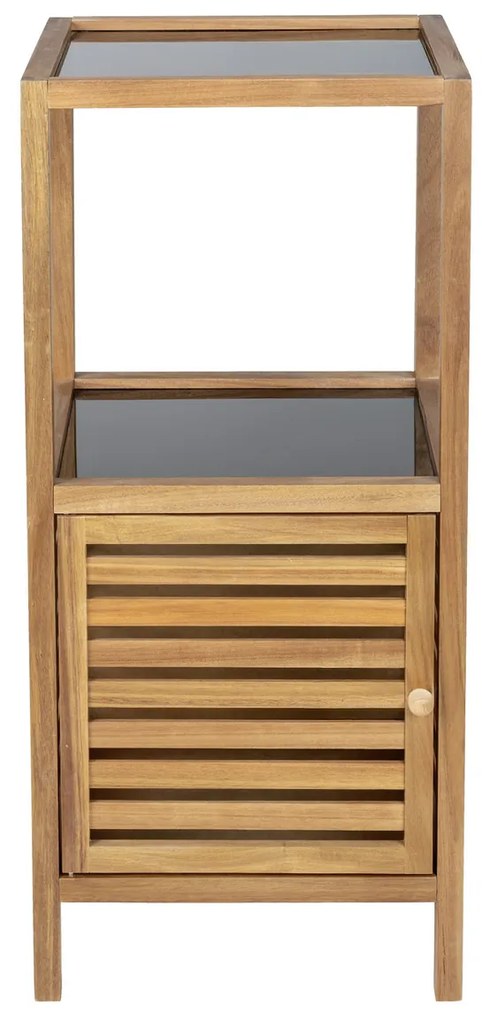 Regał łazienkowy słupek z drewna akacji FONDI, wys. 86 cm