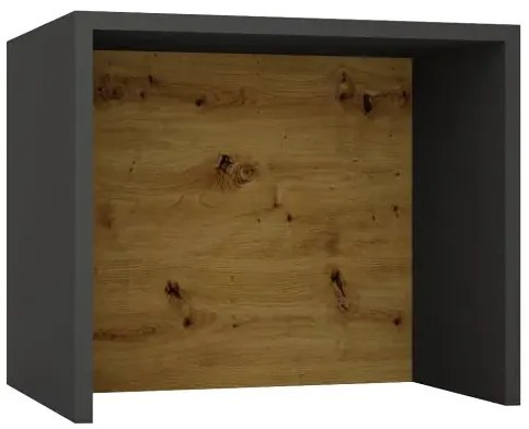 Wyspa kuchenna grafit + dąb artisan - Cristal 3X