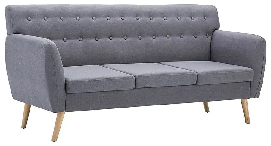 3-osobowa szara sofa pikowana - Elia