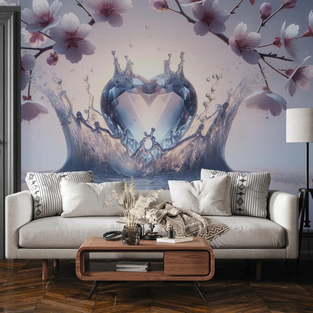 Fototapeta - Diamentowe serce (196x136 cm)