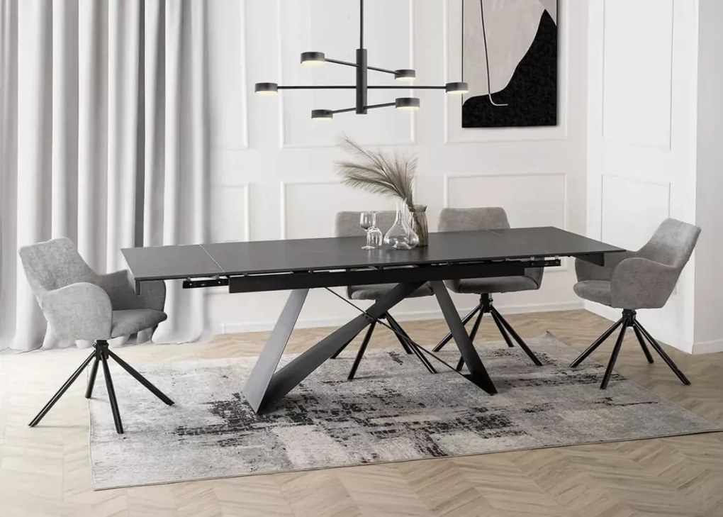 Rozkładany stół Otino z ceramicznym blatem – nowoczesny stół 160–240 cm