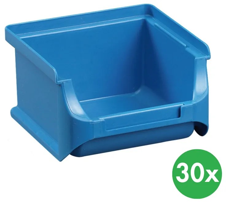 Plastikowe pojemniki PLUS 1, 102x100x60 mm, niebieske, 30 szt.