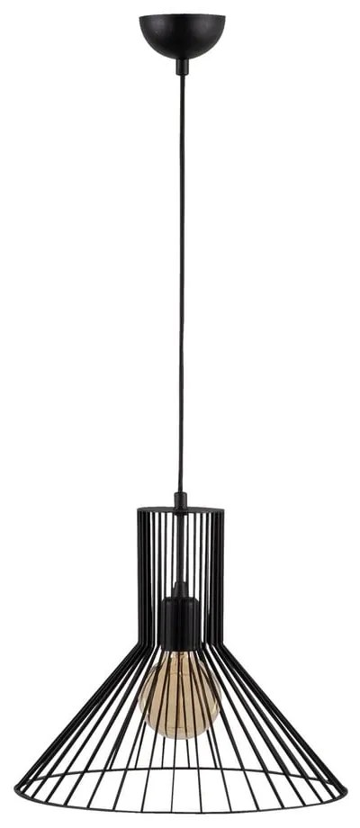 Czarna lampa wisząca z metalowym kloszem ø 38 cm Fellini – Opviq lights