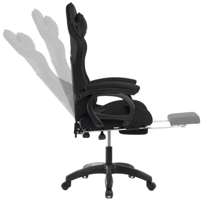 Czarny fotel gamingowy SNAKE