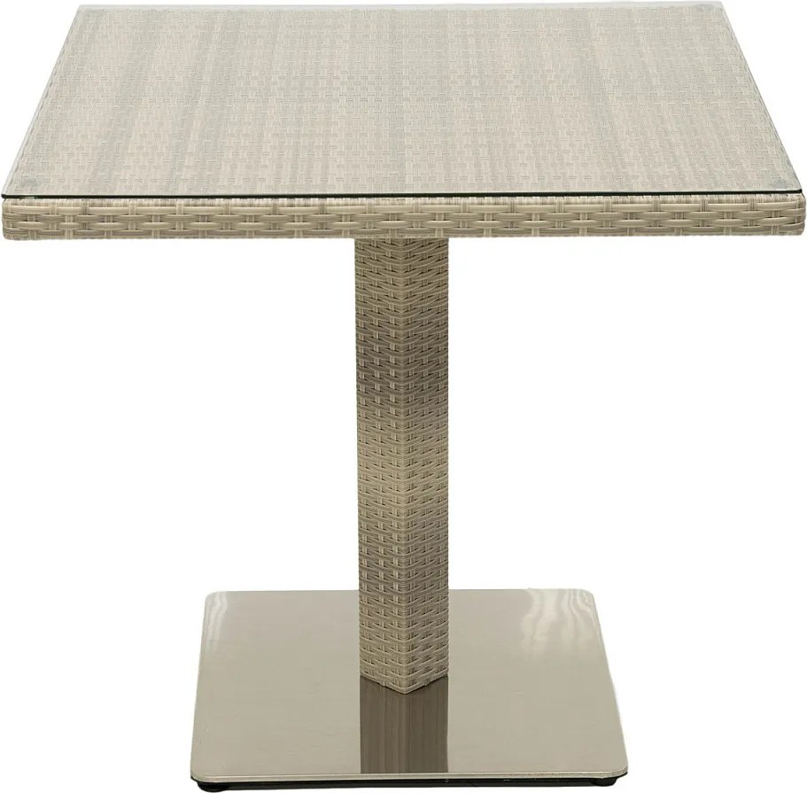 Zestaw rattanowy ogrodowy GINA 1+4 (szaro-beżowy)