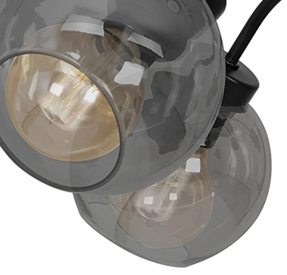 Lampa sufitowa, 5 kloszy kule SOFIA SMOKED 5xE27