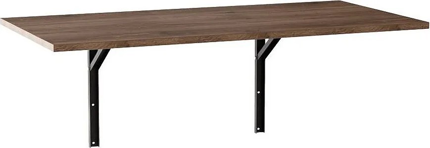 Stół rozkładany ścienny FLAP 138x68 cm Dąb Czekoladowy