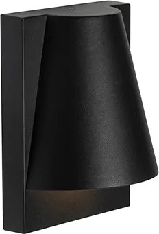 Industrialna lampa ścienna zewnętrzna czarna IP44 - Femke