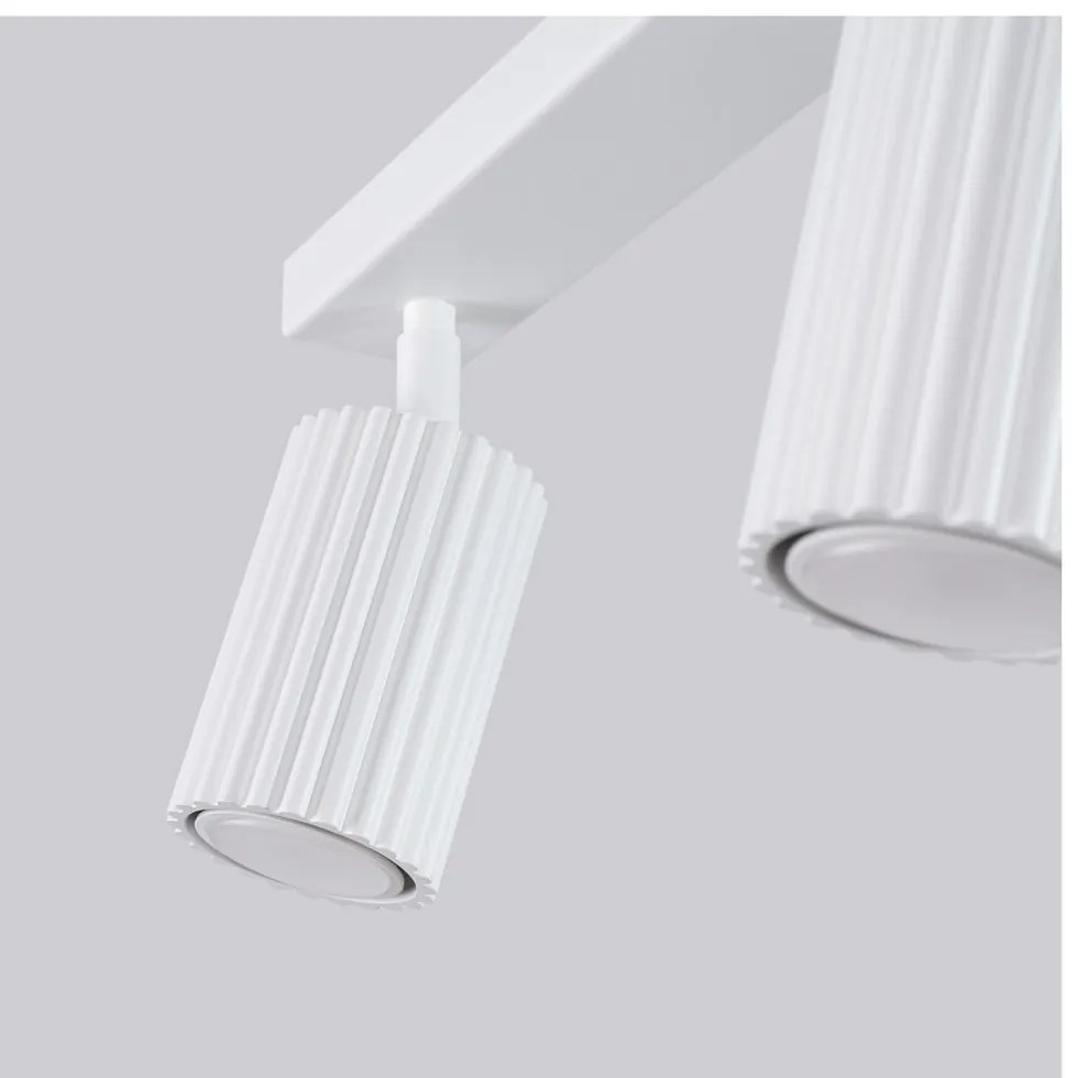 Biała lampa punktowa 6,5x30 cm Gleam – Sollux