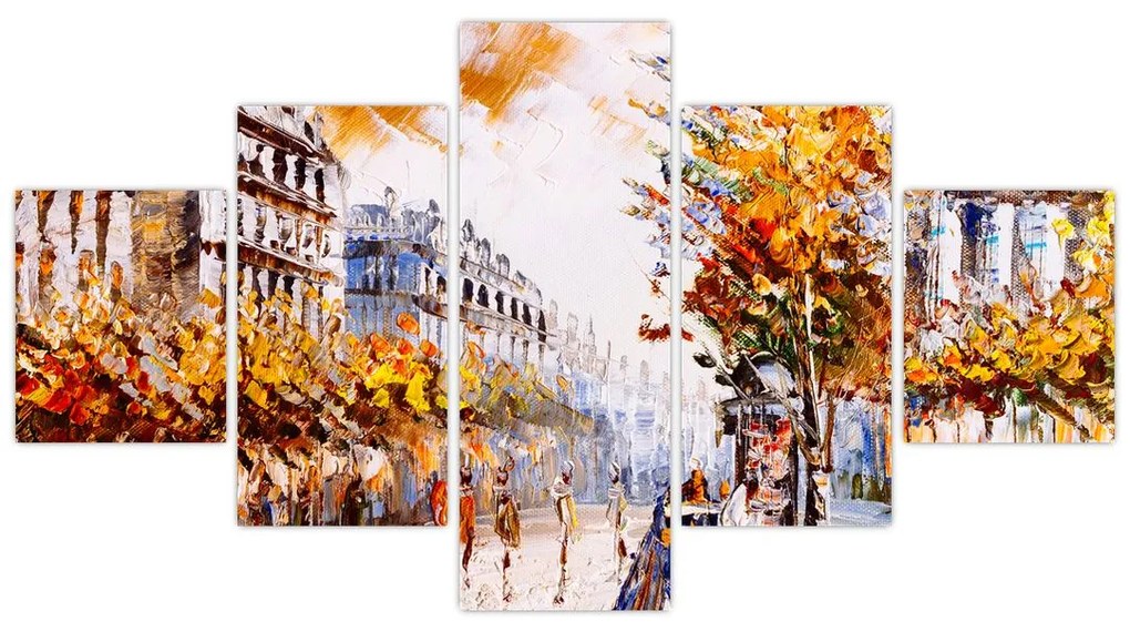 Obraz - Ulica w Paryżu (125x70 cm)