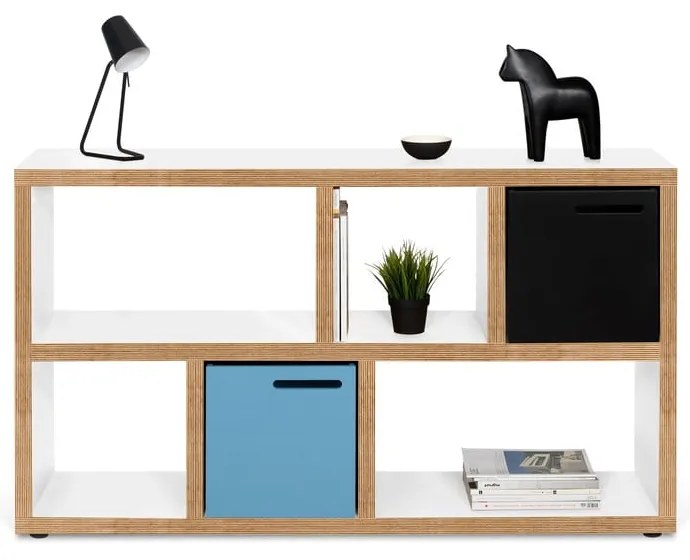 Biało-naturalny regał 150x83 cm Berlin – TemaHome