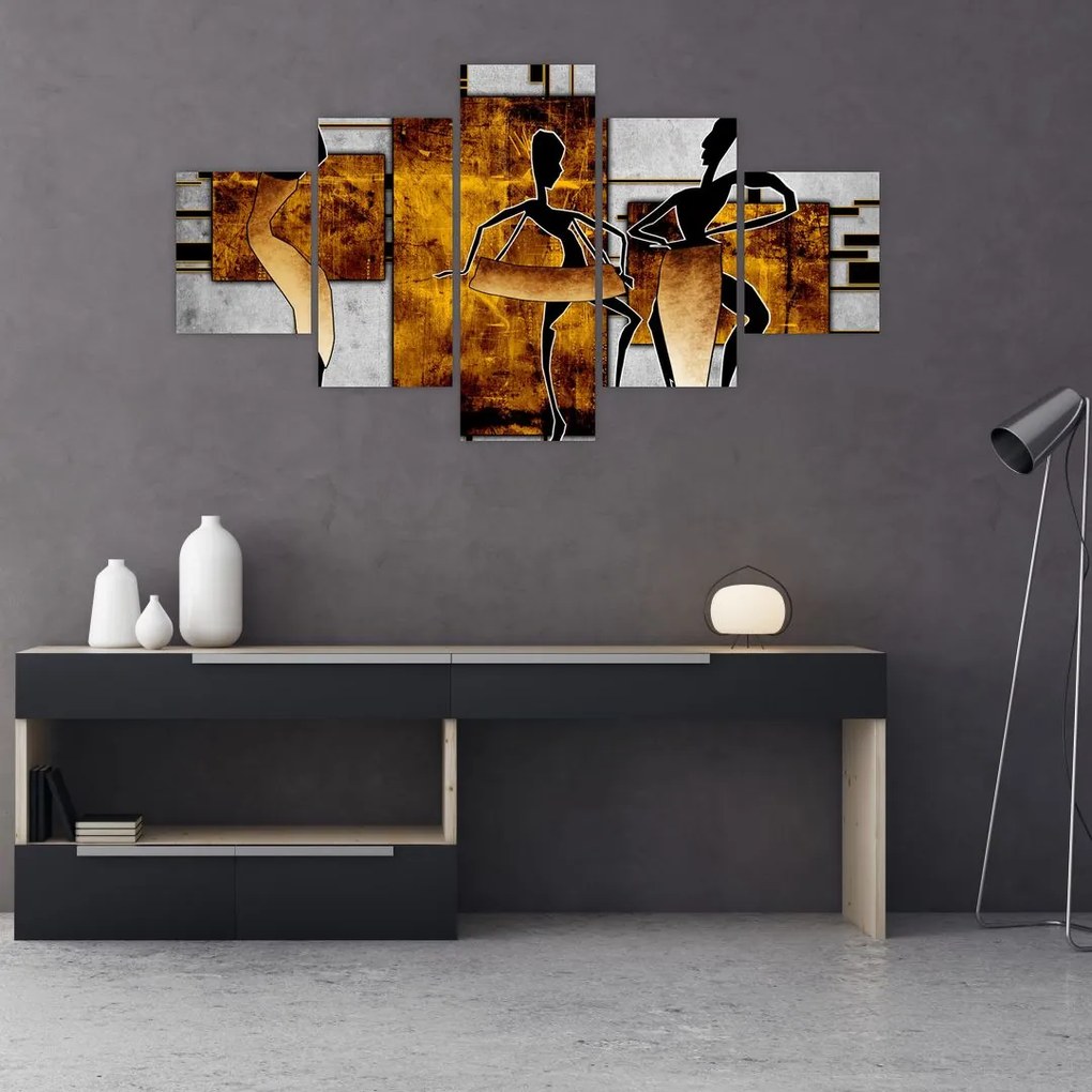 Obraz - Motywy kultury afrykańskiej (125x70 cm)