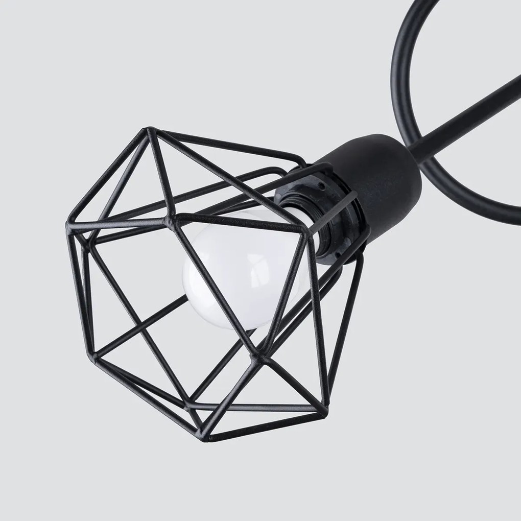 Żyrandol ARTEMIS 3S czarny SOLLUX LIGHTING