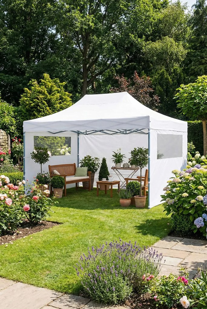 Biały namiot plenerowy A2-E75