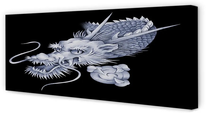 Fotoobraz na płótnie Głowa Japońskiego Smoka