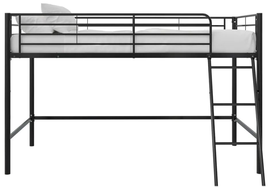 Czarne podwyższone łóżko dziecięce 90x200 cm Jodie – Støraa