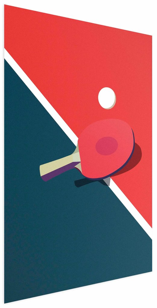 Plakat Tenis stołowy 40x60 cm bez ramy z marginesem ARTGEIST B
