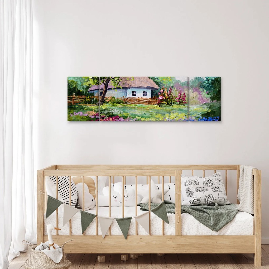 Obraz - Domek (170x50 cm)