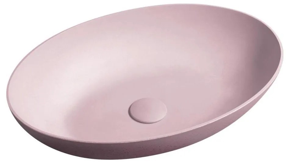 Sapho - Umywalka nablatowa FORMIGO 60x40 cm beton/różowy